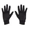 Black Merino Running Gloves