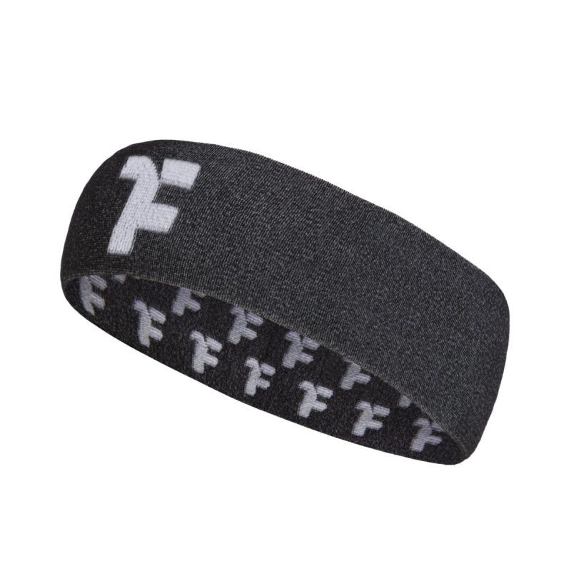 Boost Headband: Black Melange Running Headband