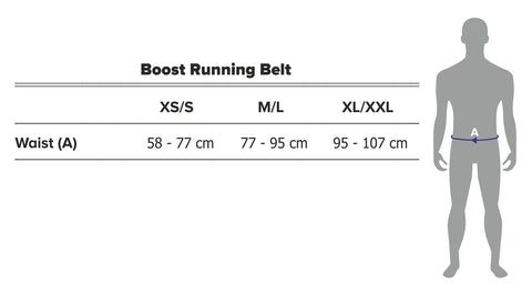 Boost Running Belt - Size Guide